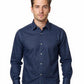 Men's Dark Wash Tencil Denim Shirt