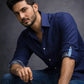 Navy Blue Men’s Long Sleeve Linen Shirt