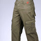 Olive Color Twill Cargo Shorts