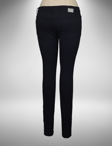 Jet black low rise Denim skinny jeans