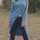 Cross Body drop tail long sleeve top