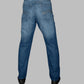 Blue Denim Barrel Cut Jeans