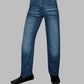 Blue Denim Barrel Cut Jeans