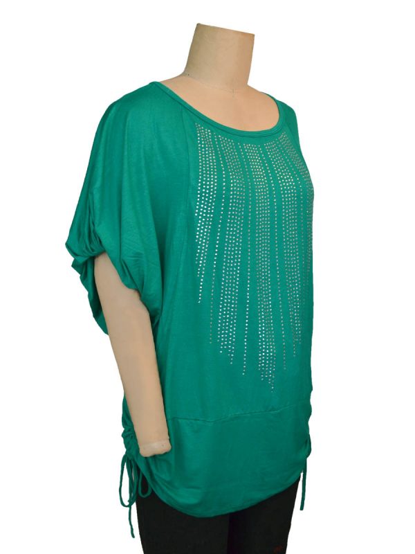Crystallized Poncho Style Top - ELEMENT JEANS Co.