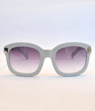 Ash White Acetate Classic “GOFFRATO” Sunglasses