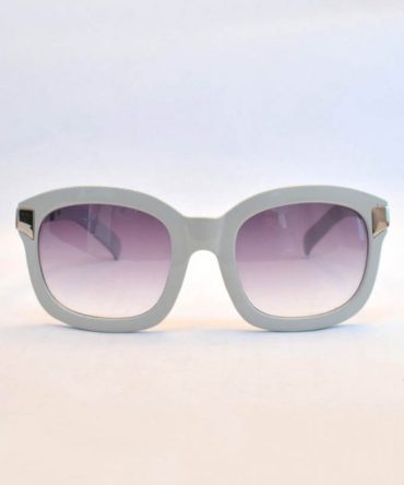 Ash White Acetate Classic “GOFFRATO” Sunglasses