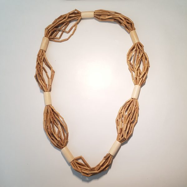 Wooden Beaded Garland Necklace