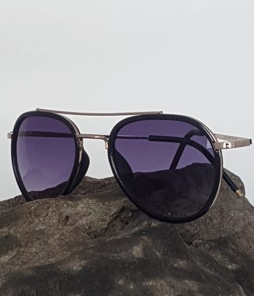 Aviator Sunglasses Black Polarized Lens
