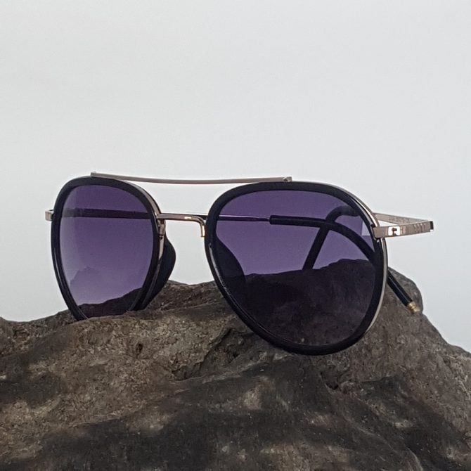 Aviator Sunglasses Black Polarized Lens