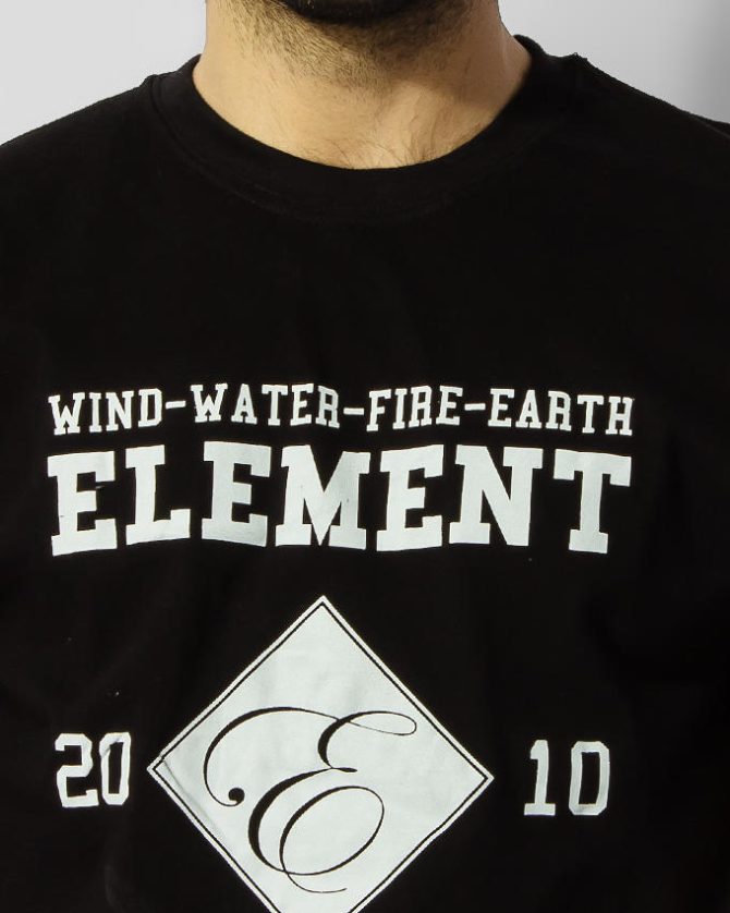 Black T-shirt with “The Original” Elements of Nature Print