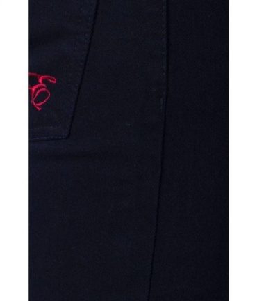 Black Stretch Slim Fit Jeans With Reflective Trims