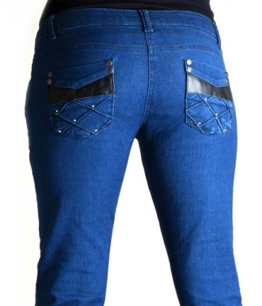 Mid Blue Skinny Jeans with Pin tucks Limited Edition