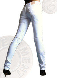 White mid-rise Skinny Jeans for girl