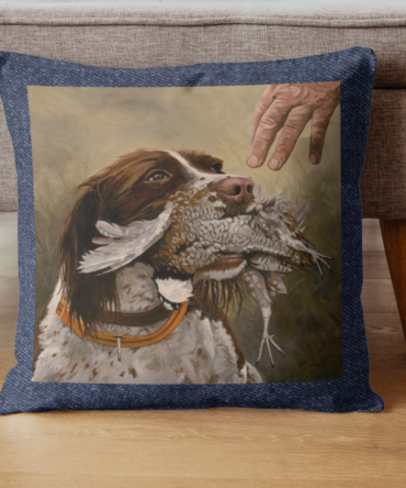 Hunting inspired denim Cushion Cover